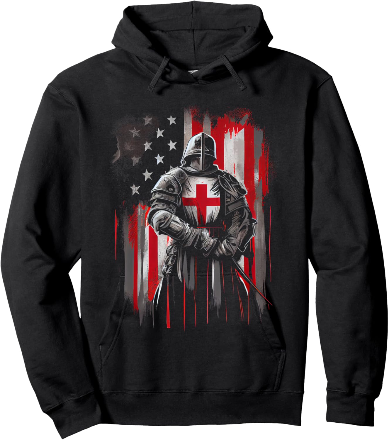 Knight Templar Christian Warrior Of God Crusader Gift Hoodie - Hoodie | Black