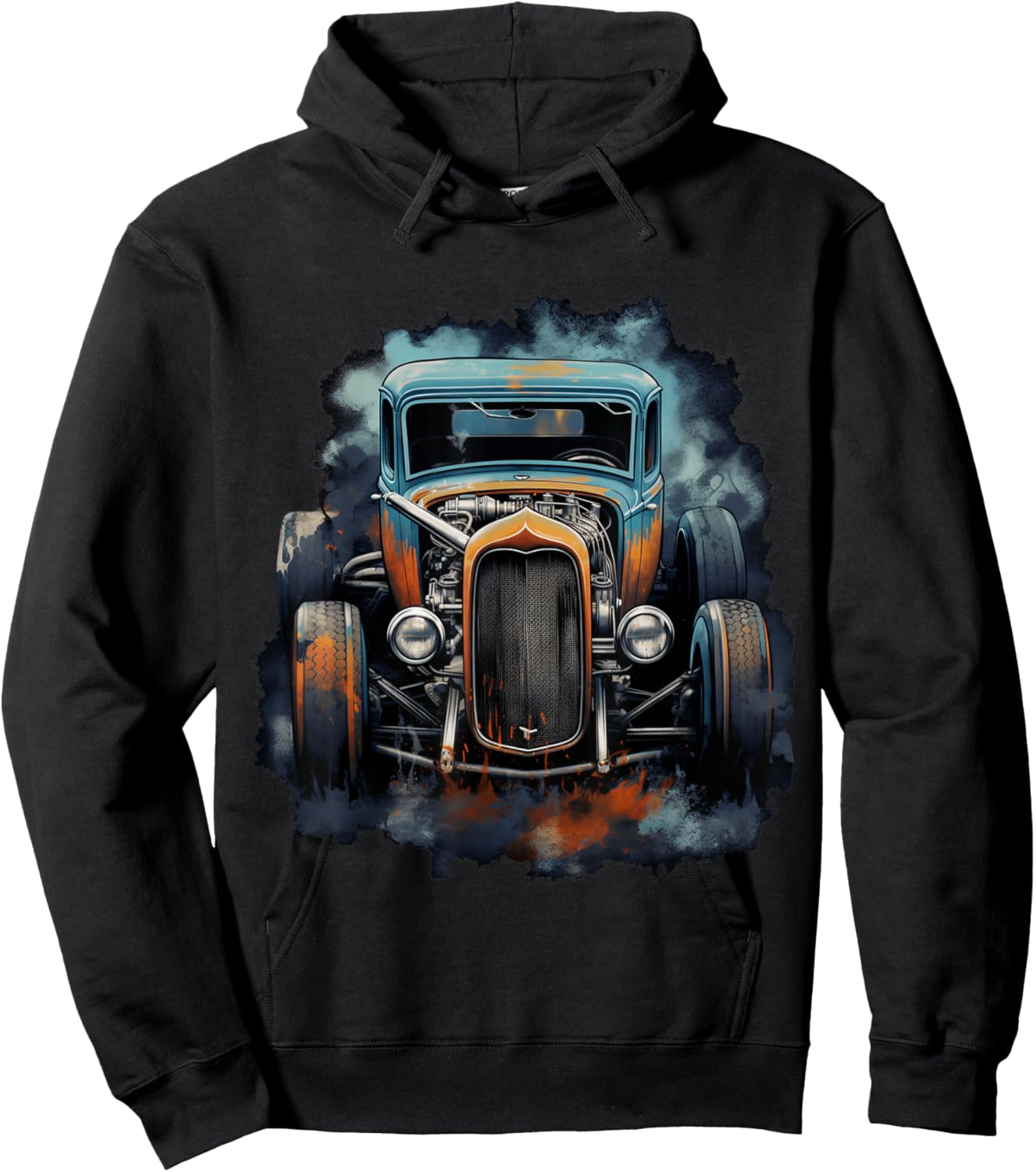 Rust Bucket Hot Rod Rat Rod Vintage Classic Car Men Hoodie - Hoodie | Black