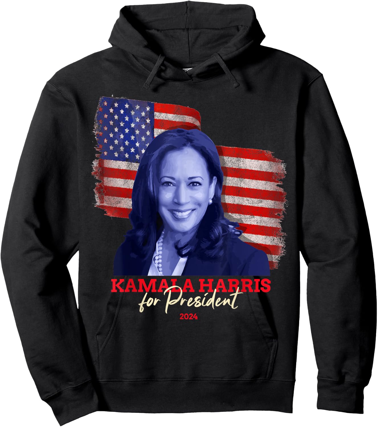 Kamala Harris for President 2024 Madam Vice President Hoodie - Hoodie | Black