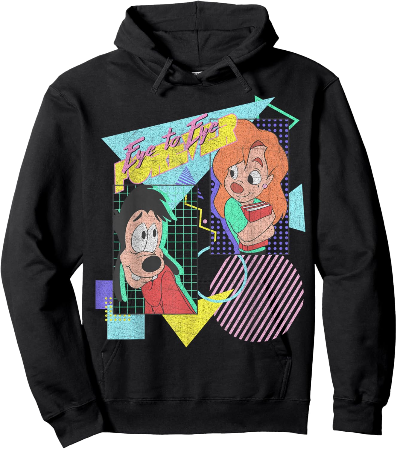 Disney A Goofy Movie Max & Roxanne Eye to Eye Forever Hoodie - Hoodie | Black