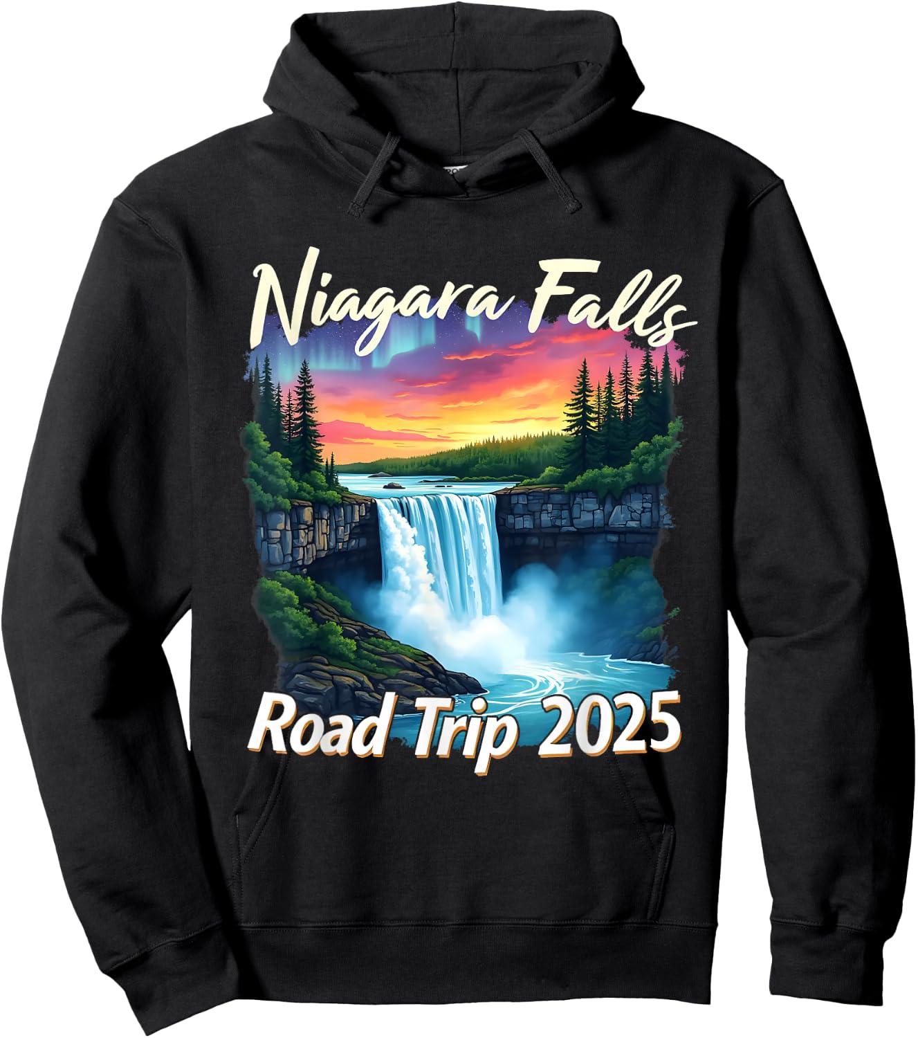Niagara Falls Road Trip Family Vacation Trip Men Woman Hoodie - Hoodie | Black