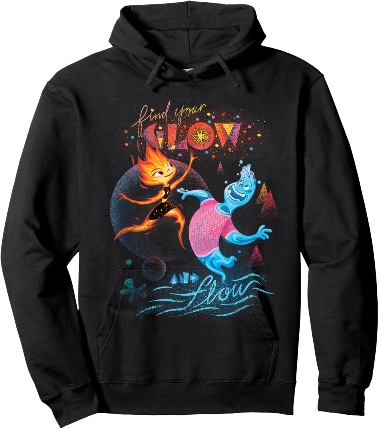 Disney and Pixar’s Elemental Find Your Glow and Flow Hoodie - Hoodie | Black