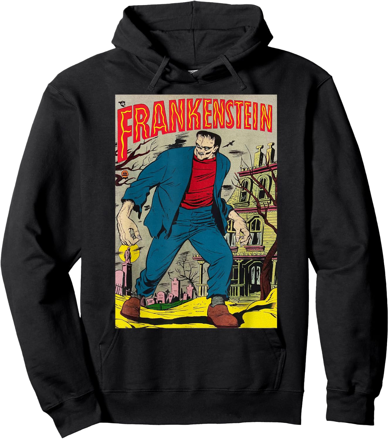 Classic Monster Poster Horror Comic Book Frankenstein Hoodie - Hoodie | Black