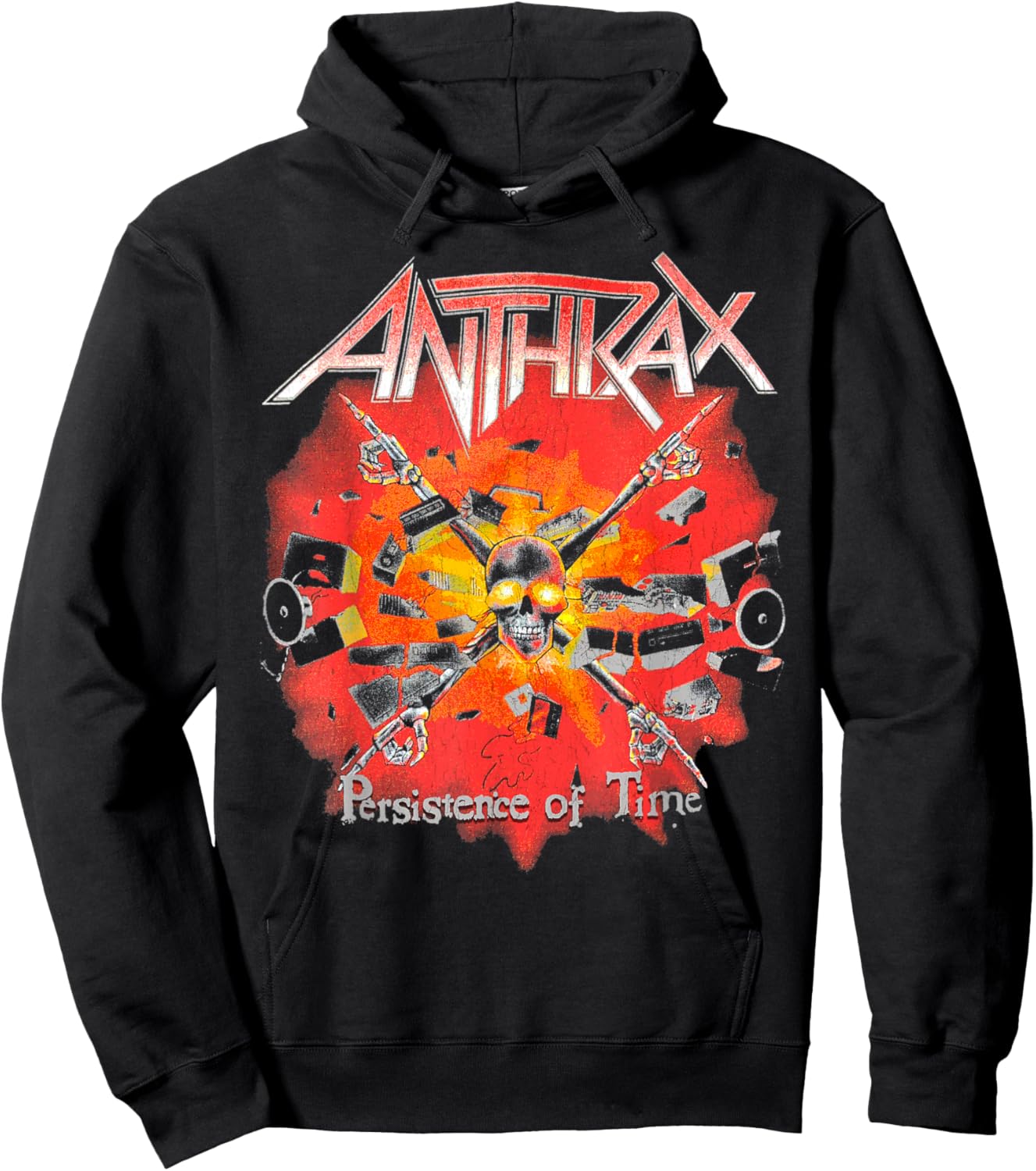 Anthrax – Persistence Crossbones Hoodie - Hoodie | Black