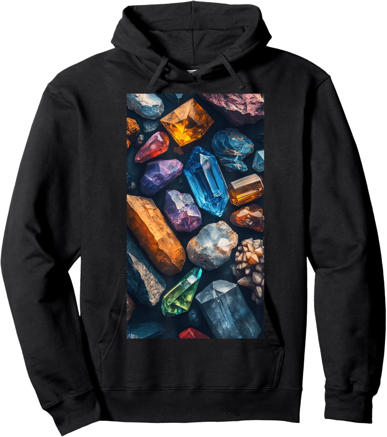 Minerals Gems Crystals Rock Collecting Geolog Hoodie - Hoodie | Black