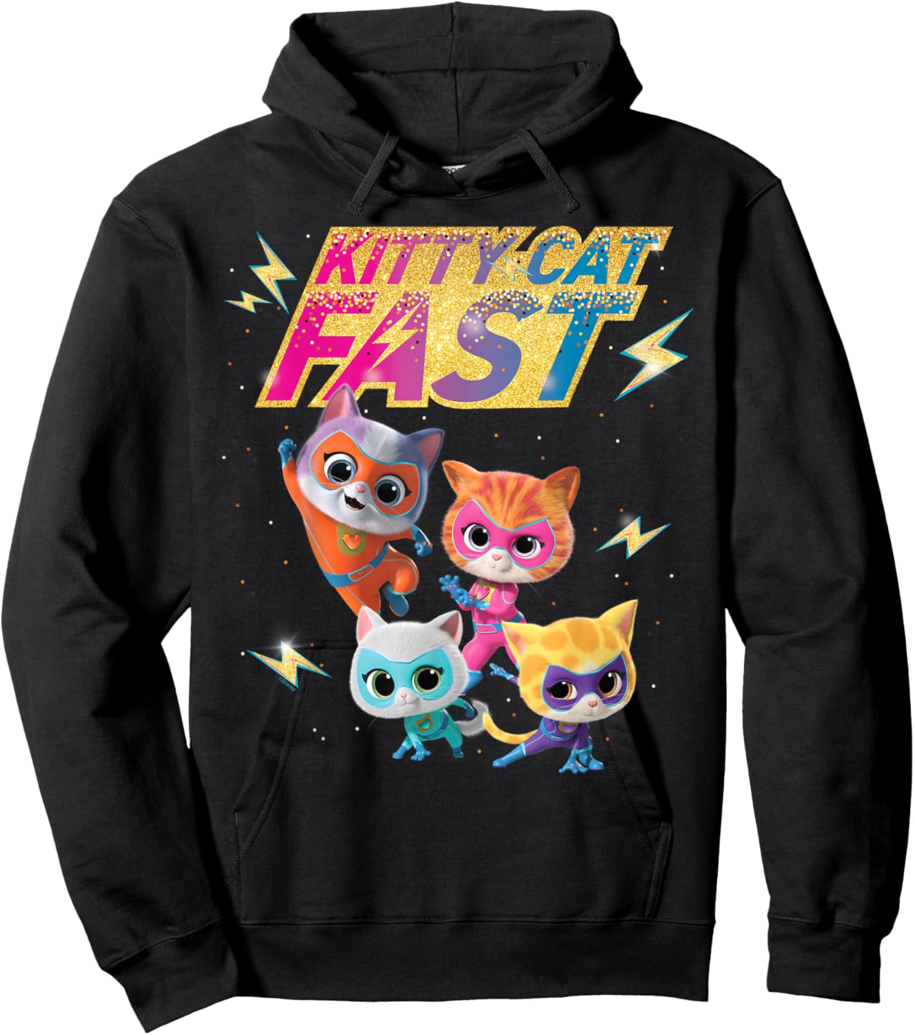 Disney Junior SuperKitties Full Team Kitty Cat Fast Hoodie - Hoodie | Black
