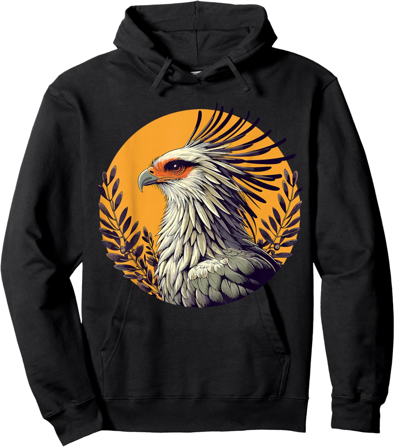 Secretarybird Secretary Bird Hoodie - Hoodie | Black