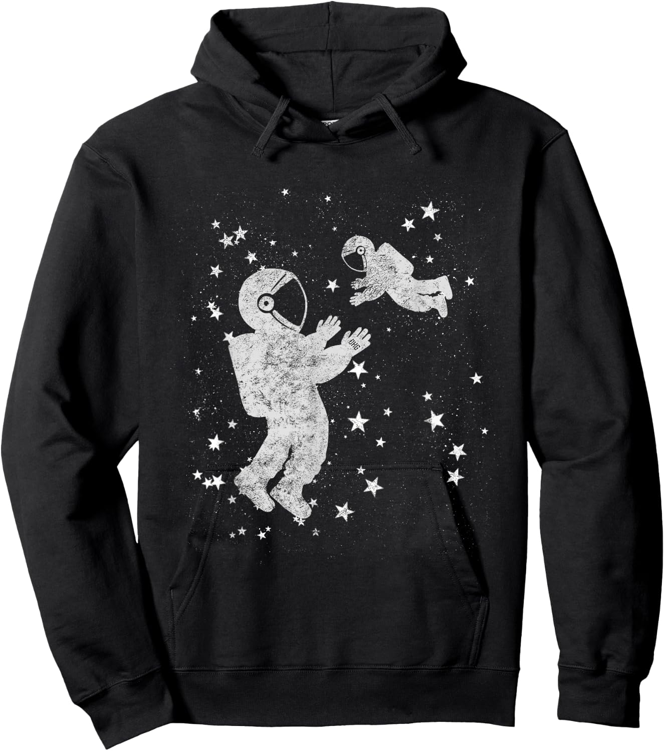 Alpha Parenting Dad Baby Mom Child Father Space Husband Hoodie - Hoodie | Black