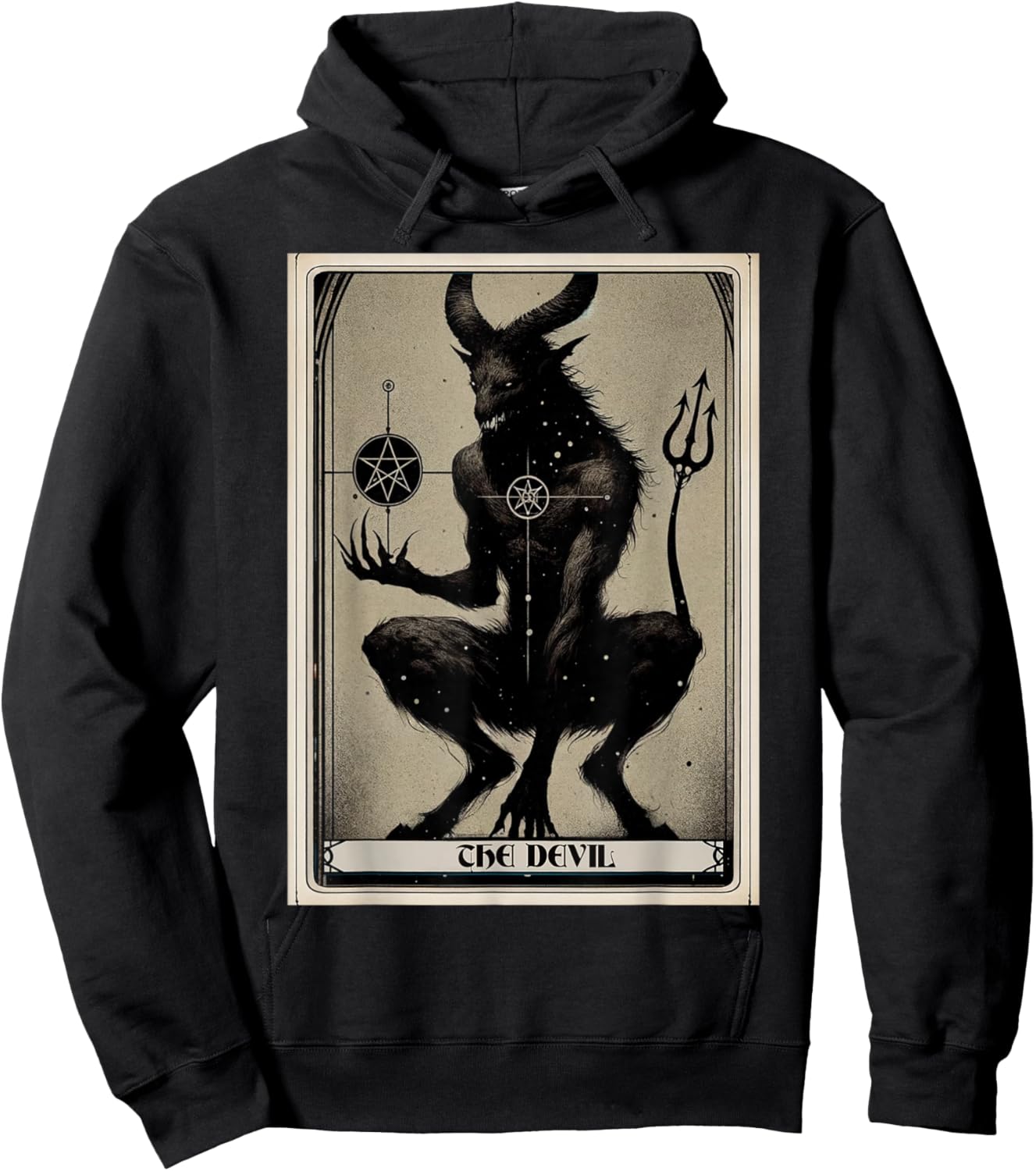 The Devil Tarot Card Hoodie - Hoodie | Black
