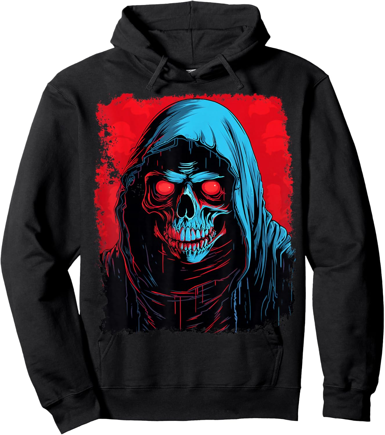 Pop Art Grim Reaper Death Hoodie - Hoodie | Black
