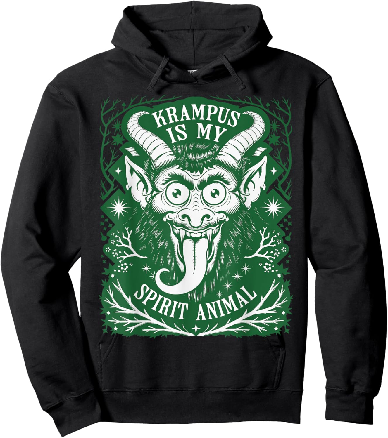 Krampus is My Spirit Animal German Folklore for Krampusnacht Hoodie - Hoodie | Black