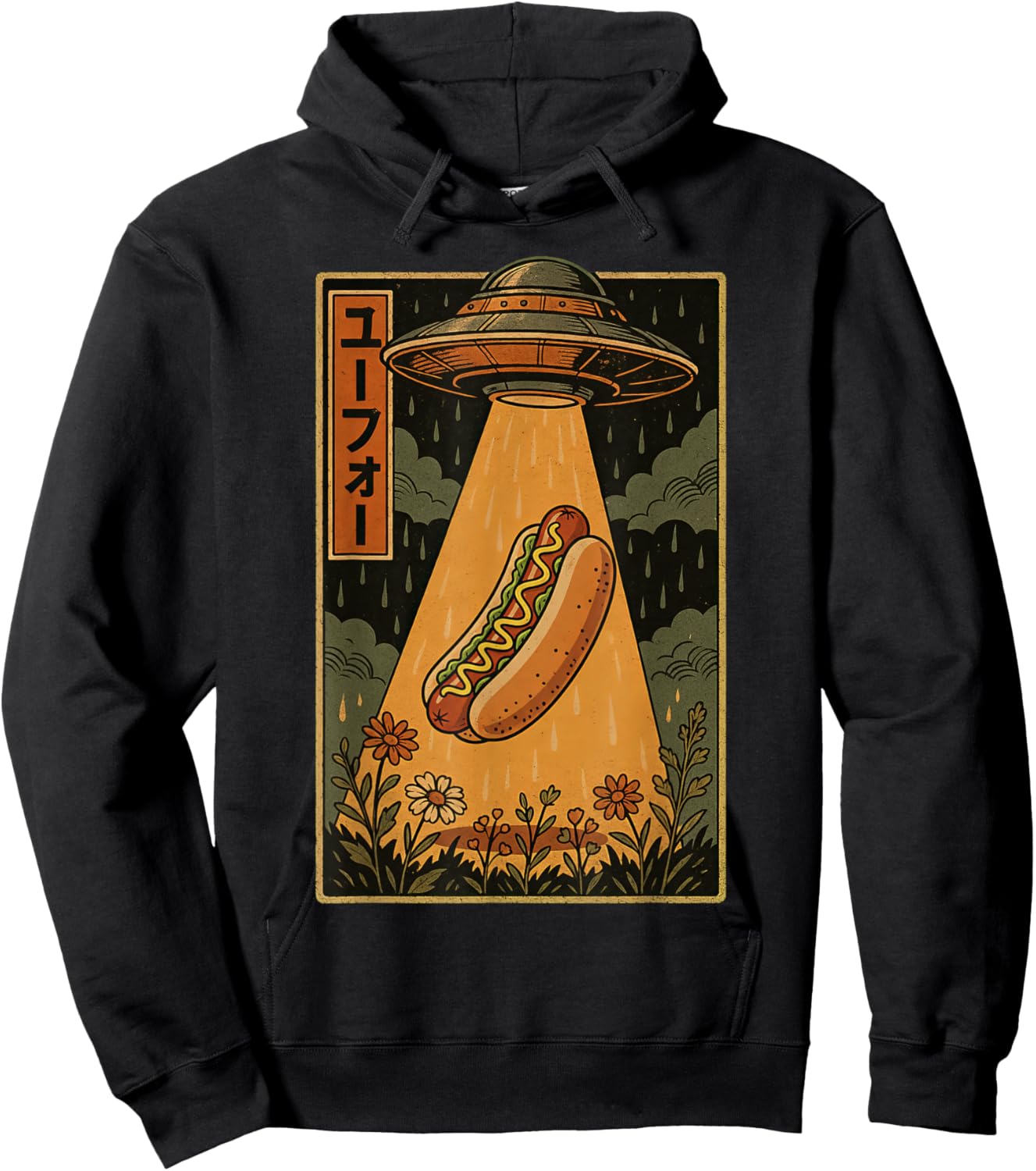 T-Shirt Hoodie - Hoodie | Black