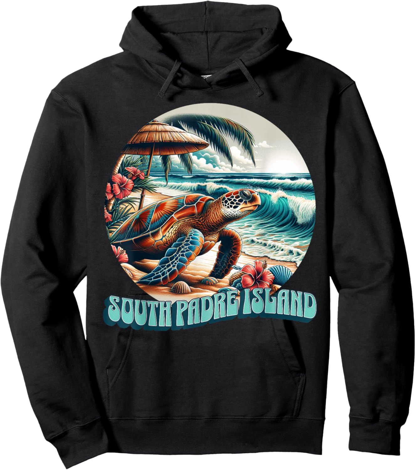 South Padre Island Hoodie - Hoodie | Black