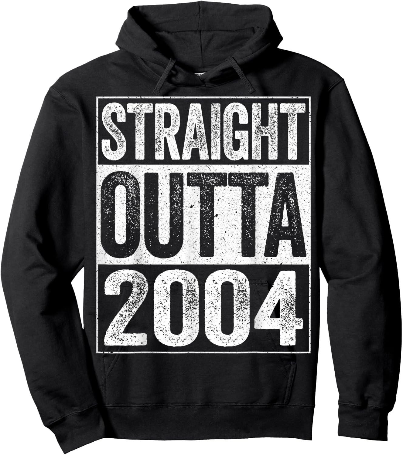 Straight Outta 2004 20th Birthday Shirt Hoodie - Hoodie | Black