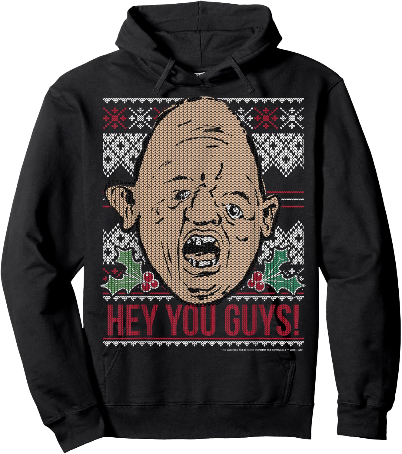 The Goonies Sloth Hey You Guys Ugly Christmas Style Hoodie - Hoodie | Black