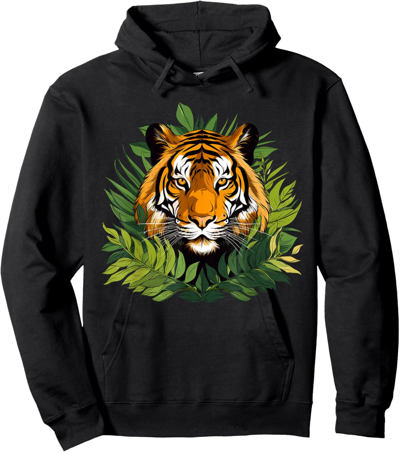 Colorful Tiger I Kids Tiger Hoodie - Hoodie | Black
