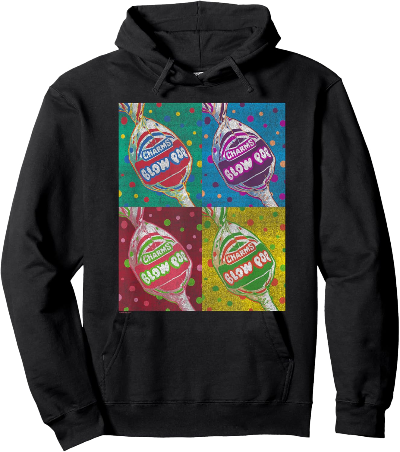 Charms Blow Pop Colorful Panels Hoodie - Hoodie | Black