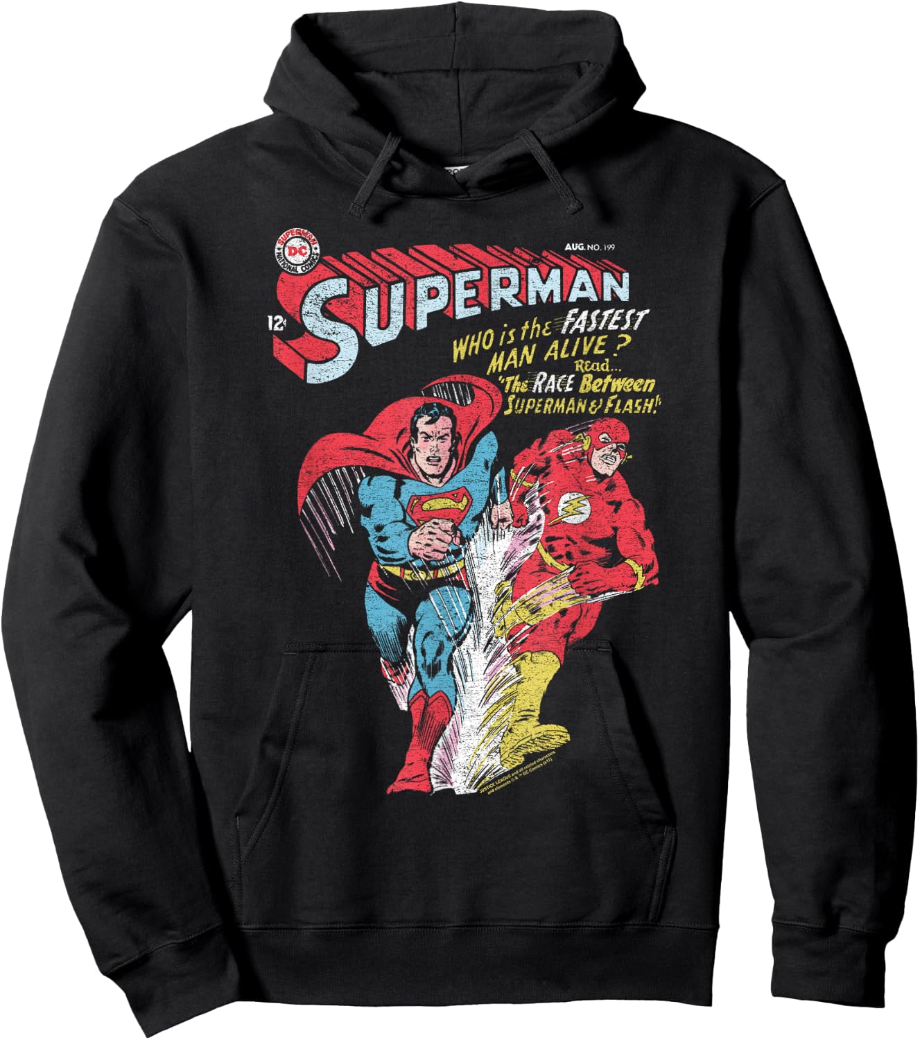Justice League The Flash & Superman Fastest Hoodie - Hoodie | Black