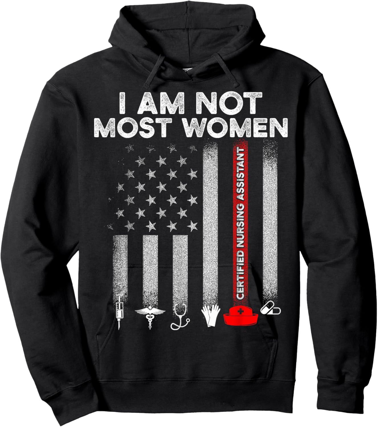 CNA Most Women Certified Nursing Assistant DA1 Hoodie - Hoodie | Black