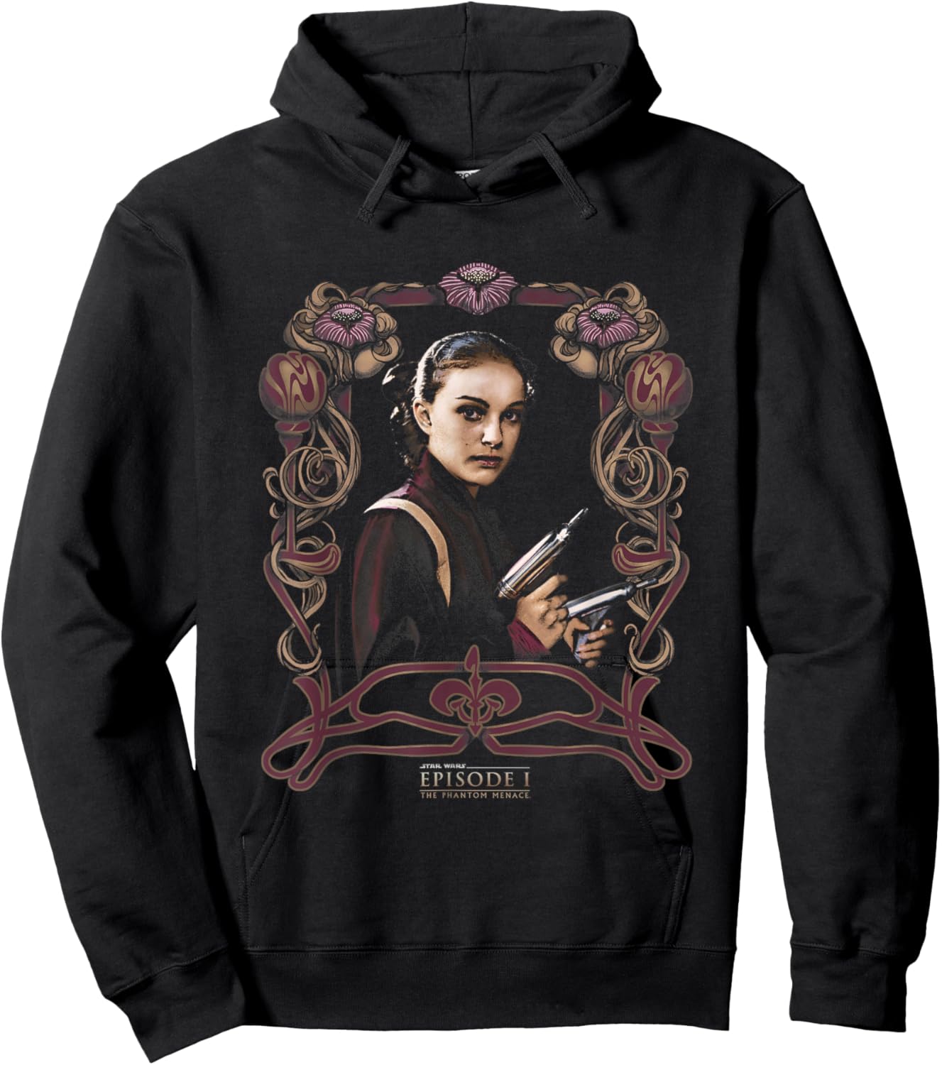 Star Wars Episode I The Phantom Menace Padme Vintage Shot Hoodie - Hoodie | Black