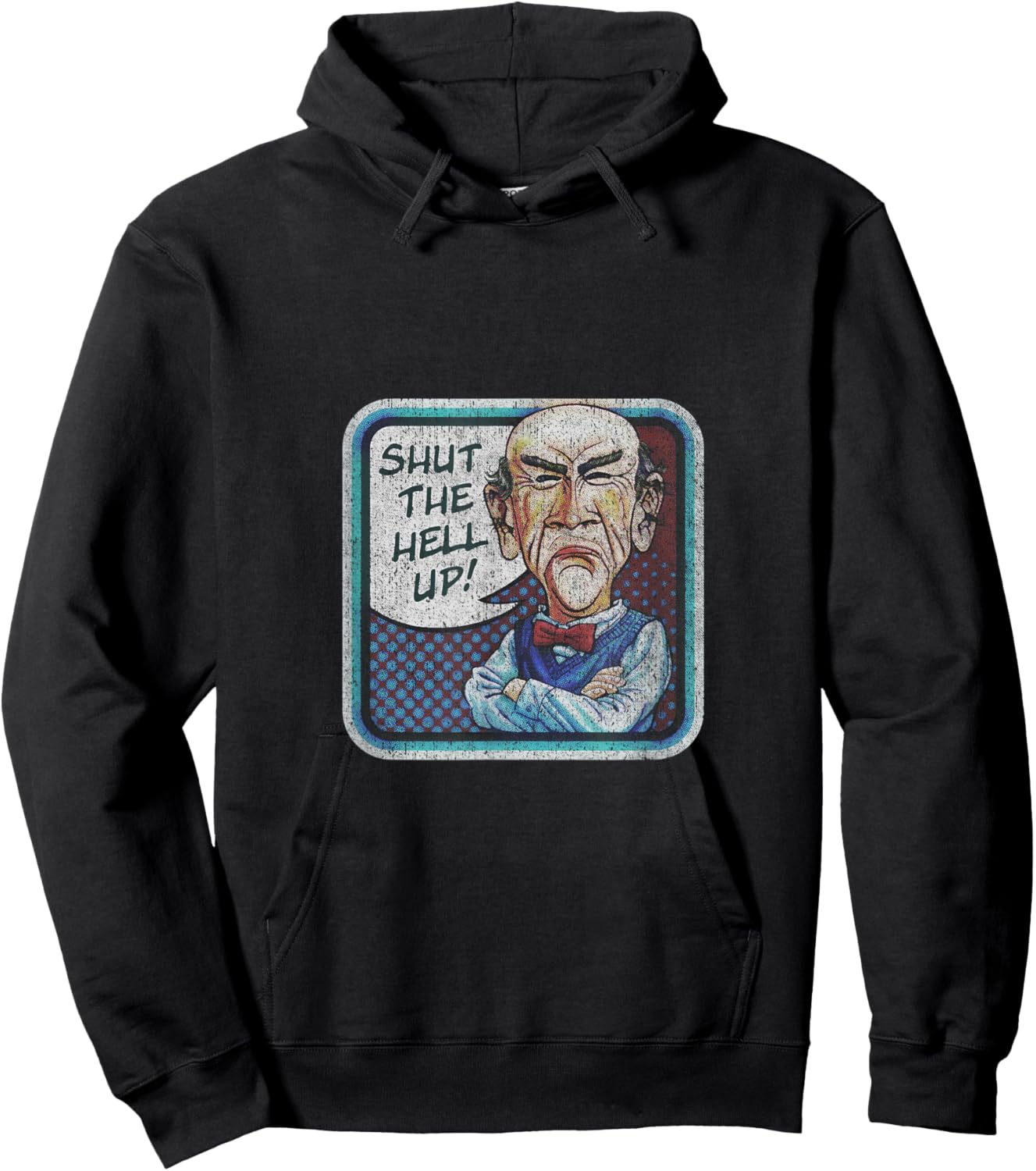 Walter Retro Washed , Small, Black Hoodie - Hoodie | Black