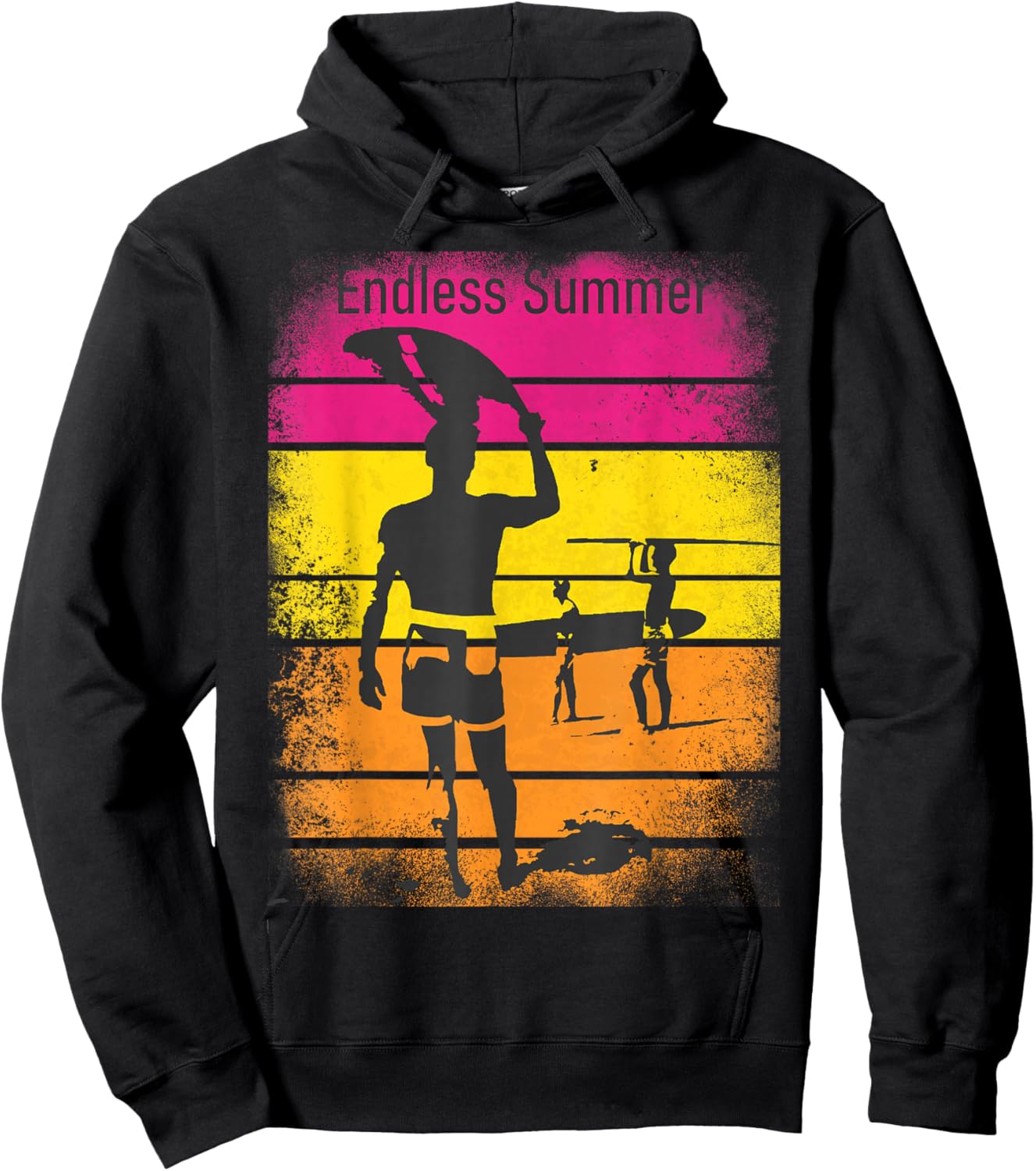 Vintage Endless Summer Hoodie - Hoodie | Black