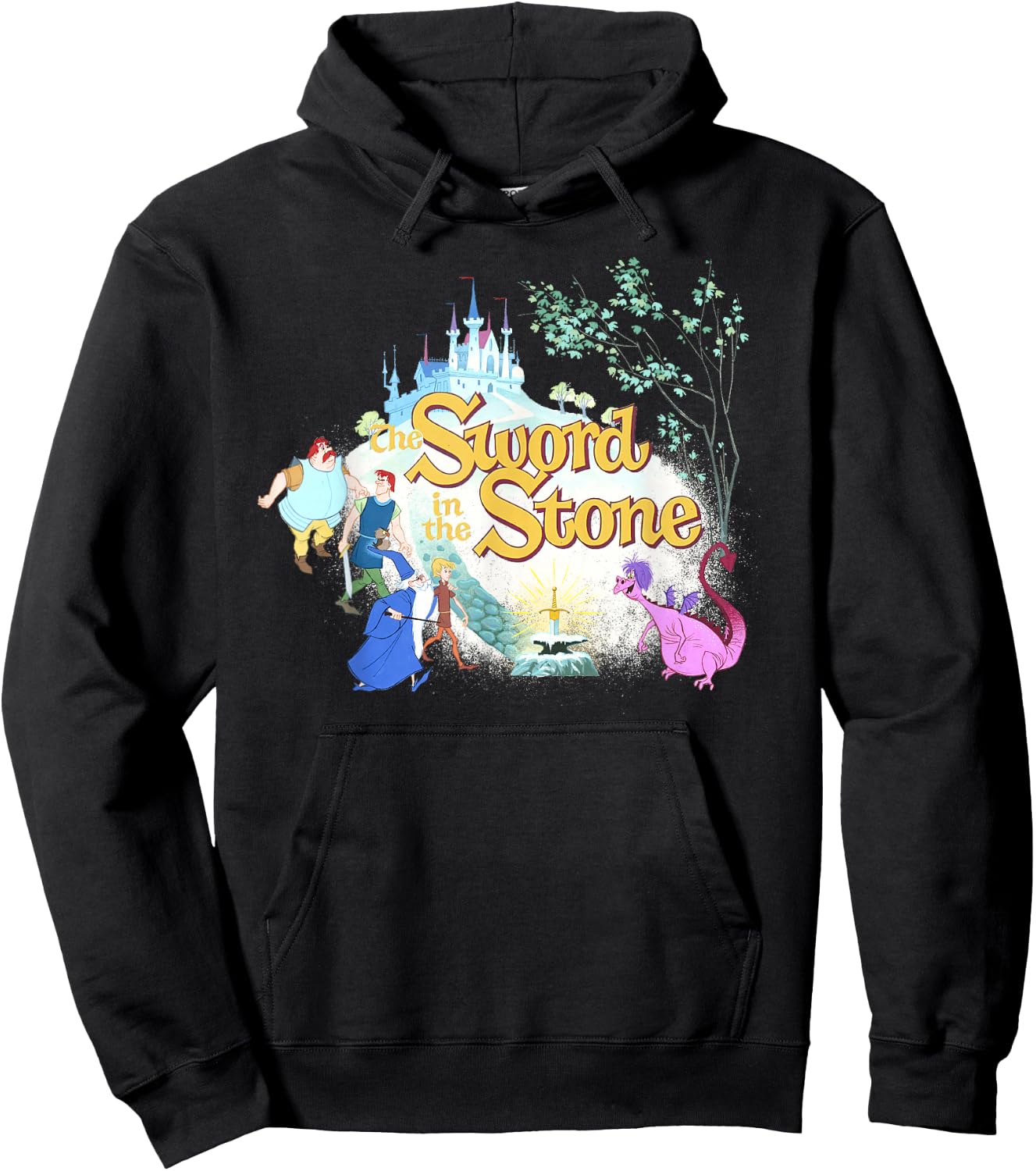 Disney The Sword in The Stone Retro Hoodie - Hoodie | Black