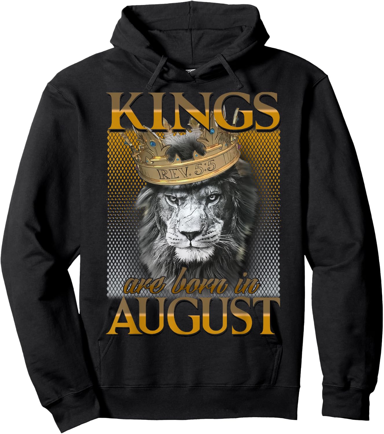 Kings are born in August, King Man , August Hoodie - Hoodie | Black