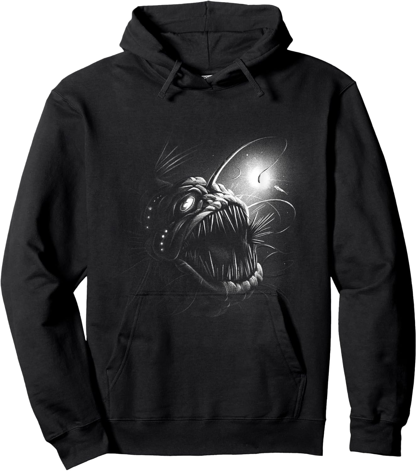 Anglerfish Deep Sea Creatures Ocean Sea Monster Angler Fish Hoodie - Hoodie | Black