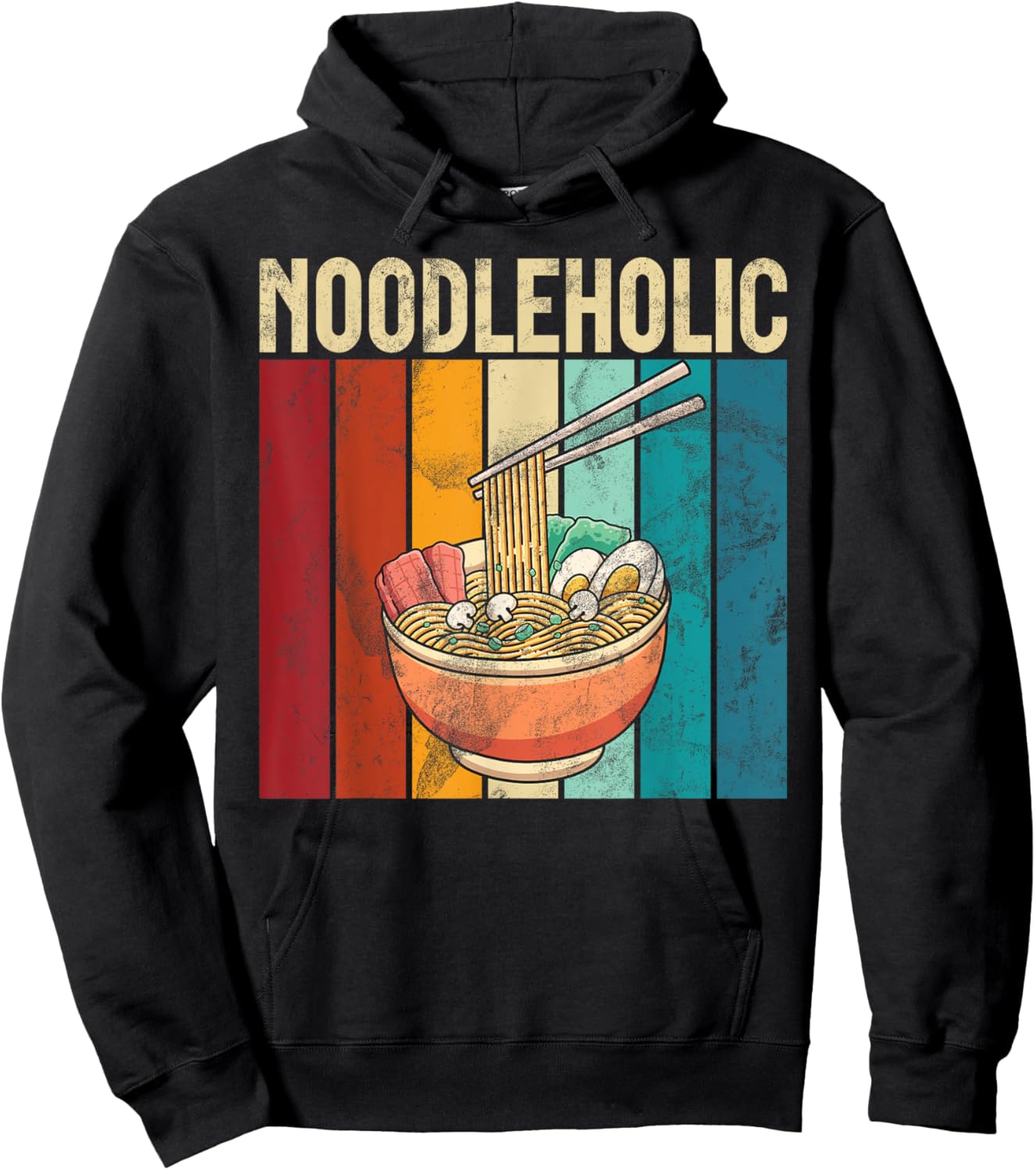 Noodleholic Noodles Hoodie - Hoodie | Black