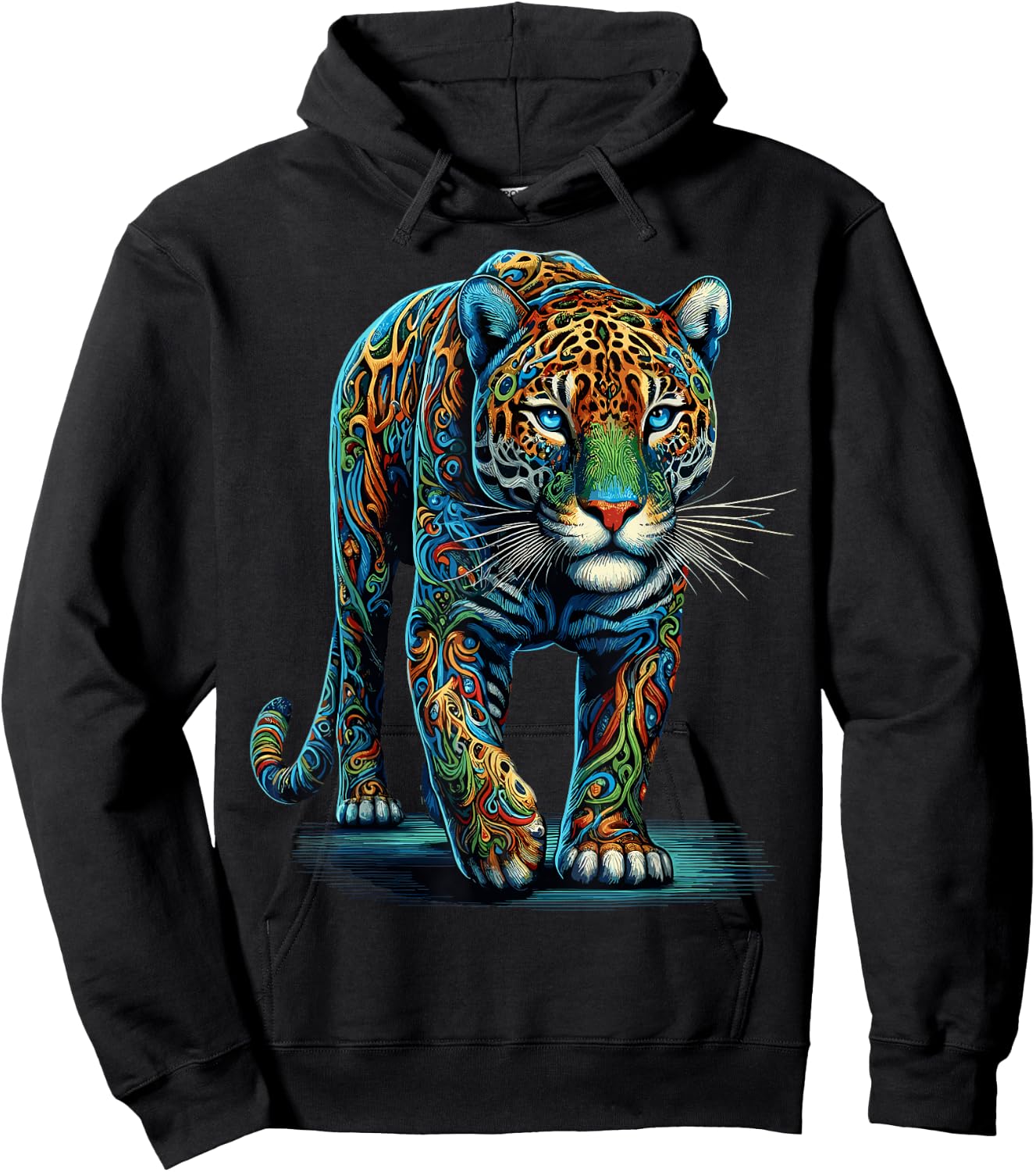 Jaguar Colorful Animal Zoo Jaguars Hoodie - Hoodie | Black