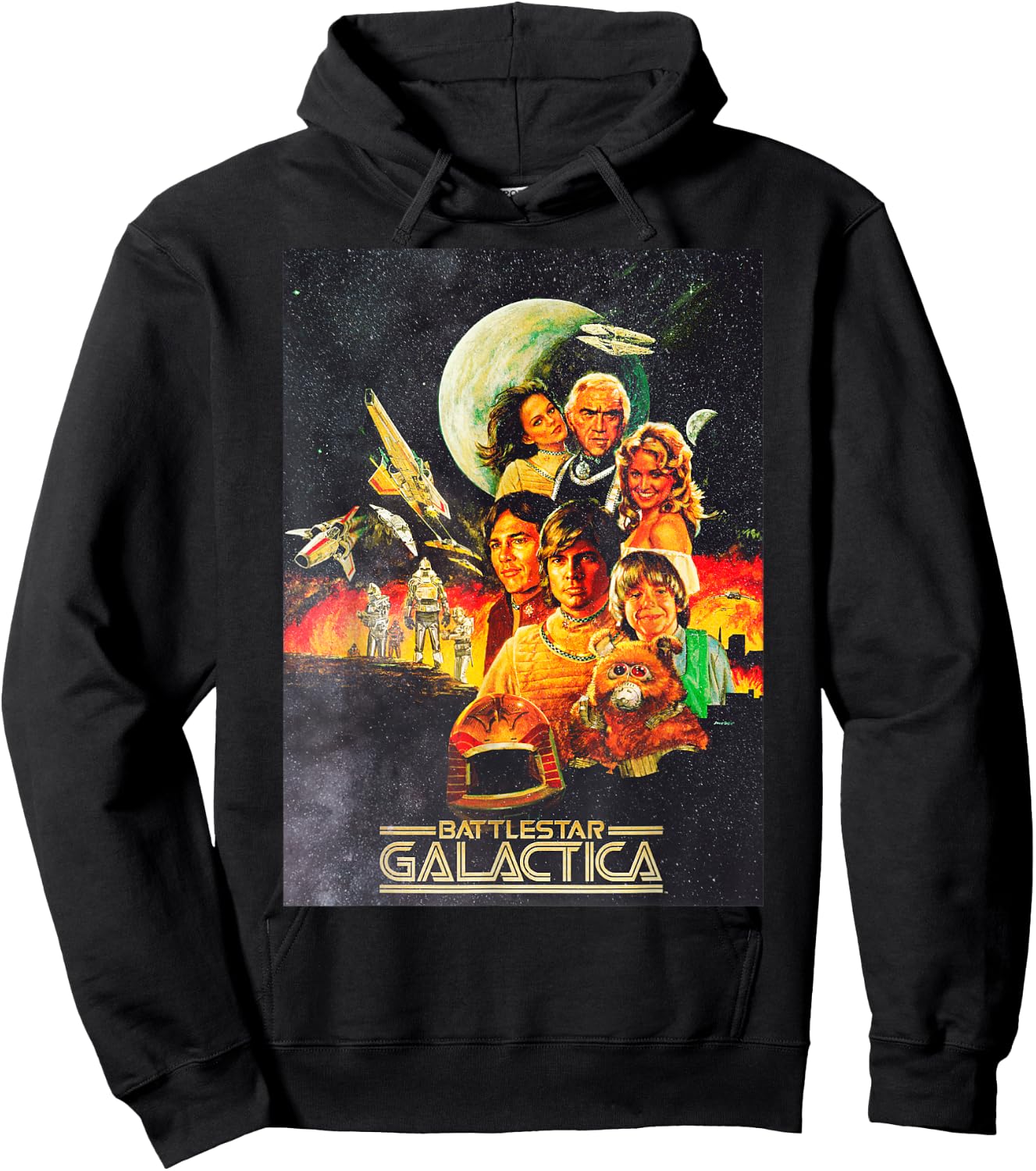 Battlestar Galactica Vintage Poster Hoodie - Hoodie | Black