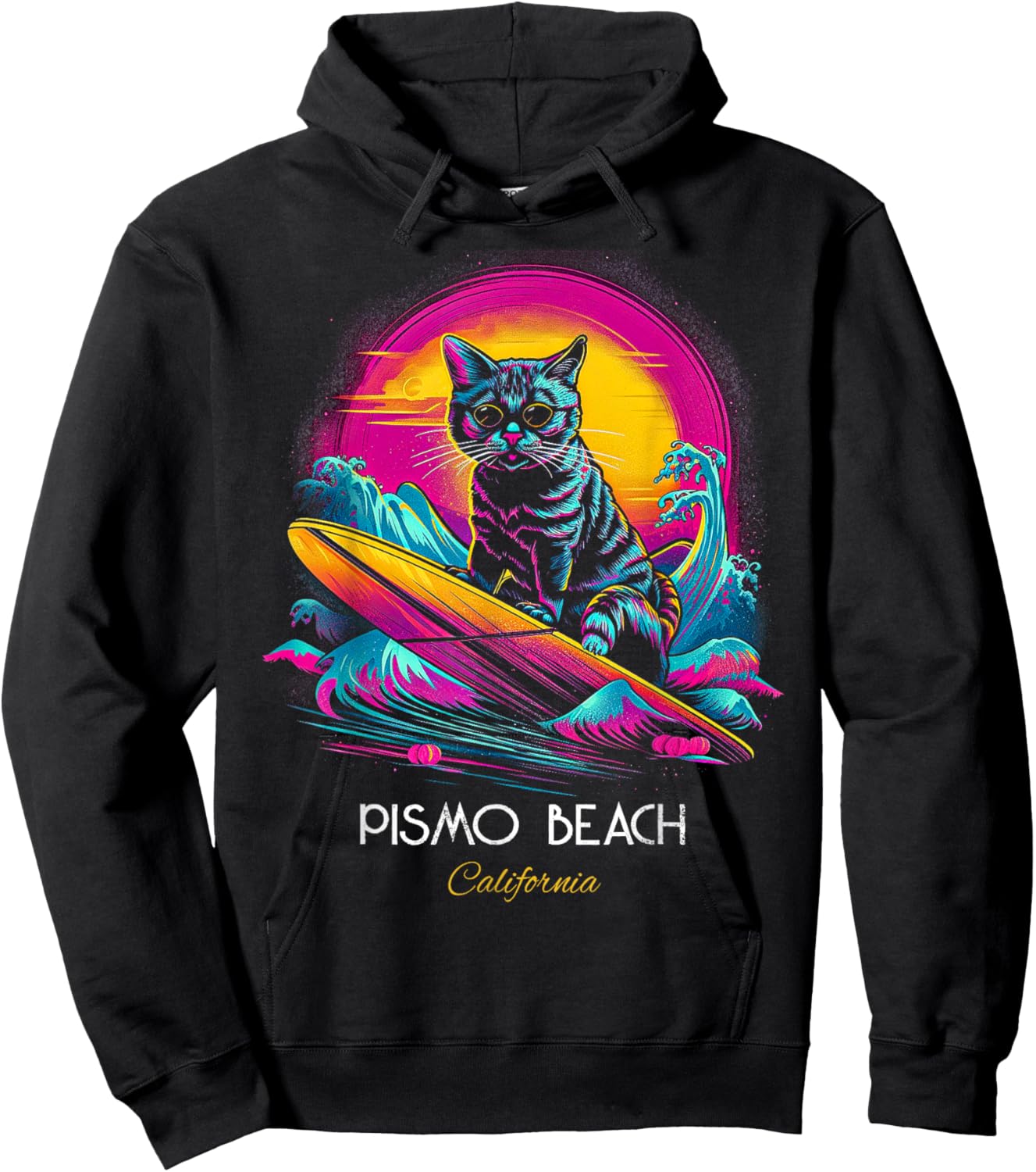 Pismo Beach California Hoodie - Hoodie | Black