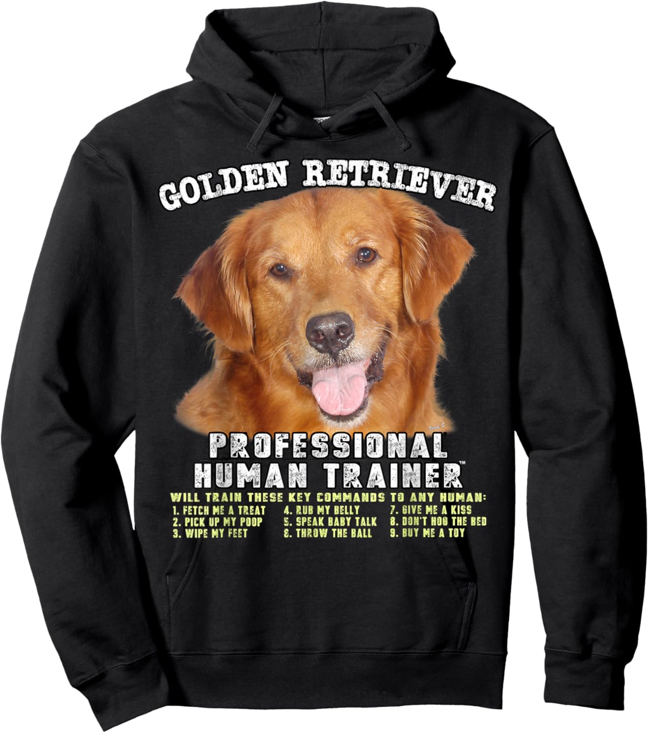 Golden Retriever Professional Human Trainer Hoodie - Hoodie | Black