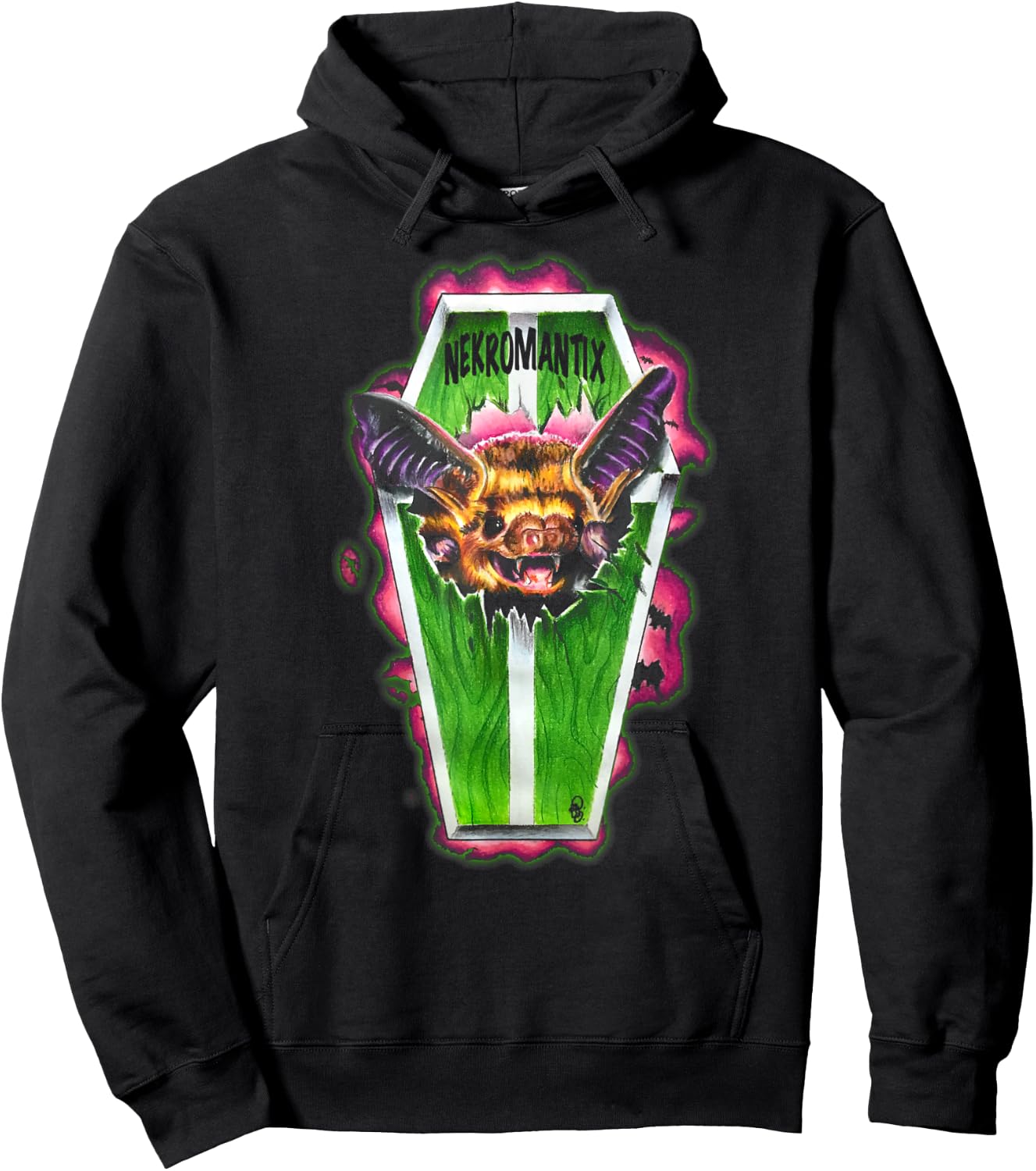Nekromantix - Coffin - Official Merchandise Hoodie - Hoodie | Black