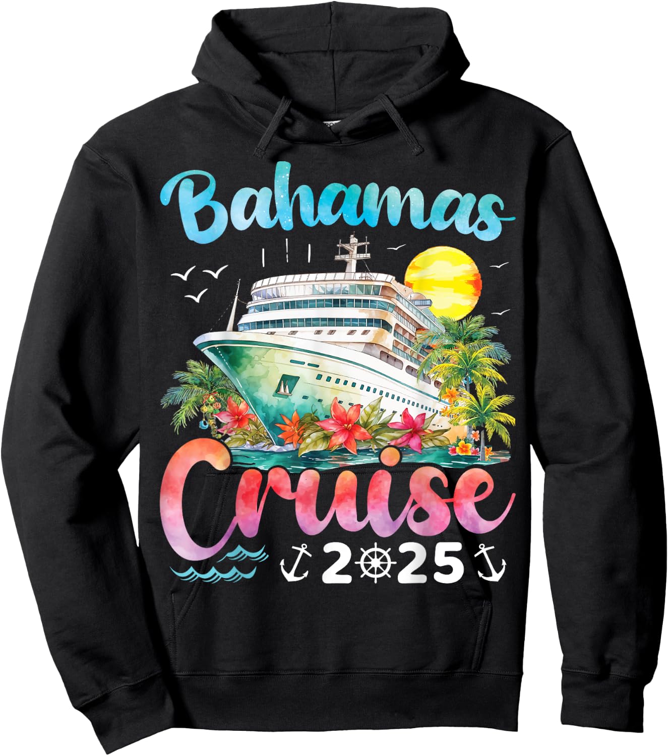 Bahamas Cruise 2025 Family Matching Cruise Vacation Trip Hoodie - Hoodie | Black