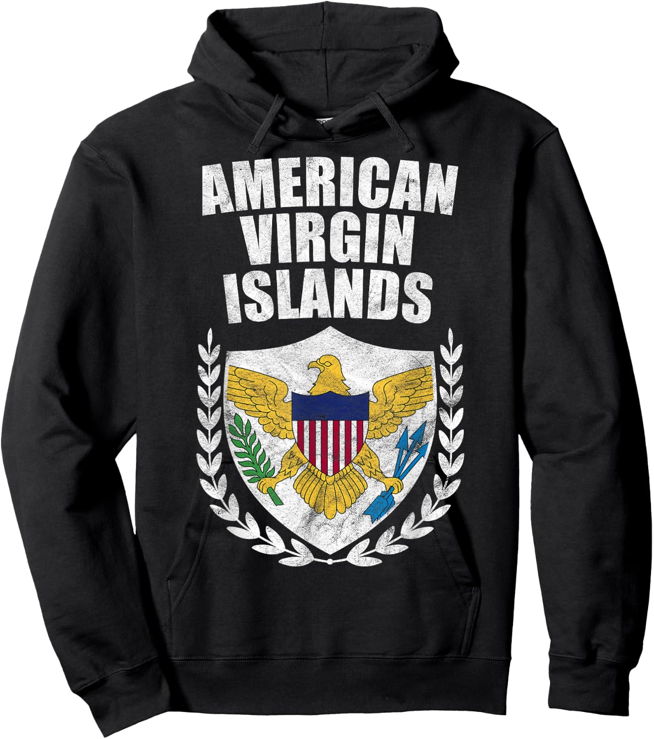 American Virgin Islands Hoodie - Hoodie | Black
