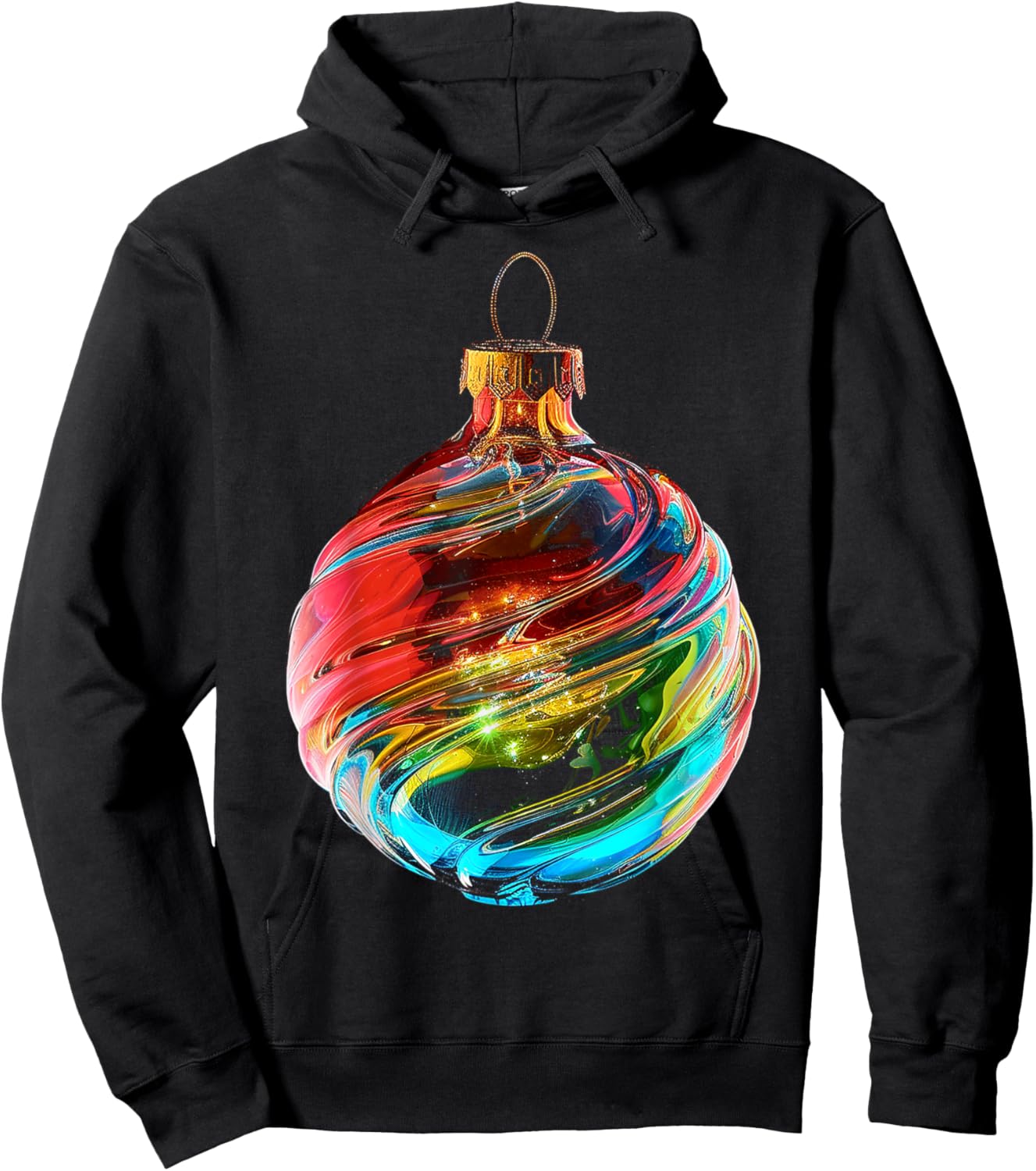 Christmas Ornament X-Mas Family Art Christmas Ornament Hoodie - Hoodie | Black