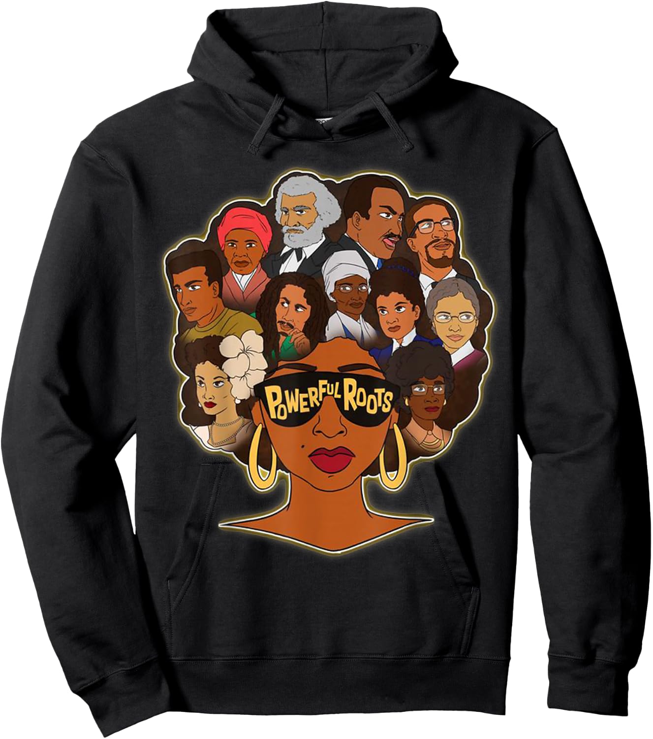 Powerful Roots Black History Month I Love My Roots Gifts Hoodie - Hoodie | Black
