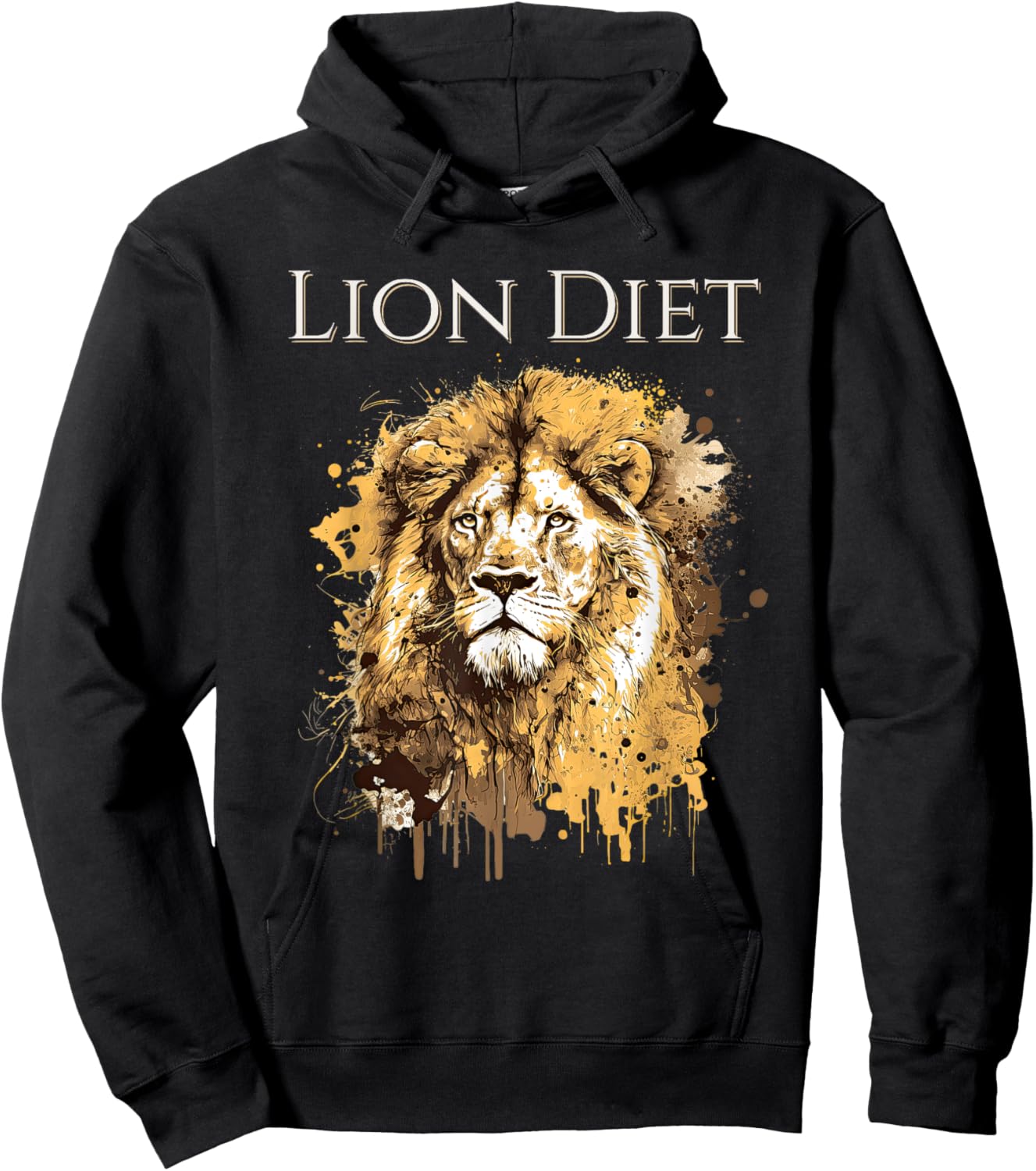 Carnivore: Zero Carb Lion Diet Lifestyle Hoodie - Hoodie | Black