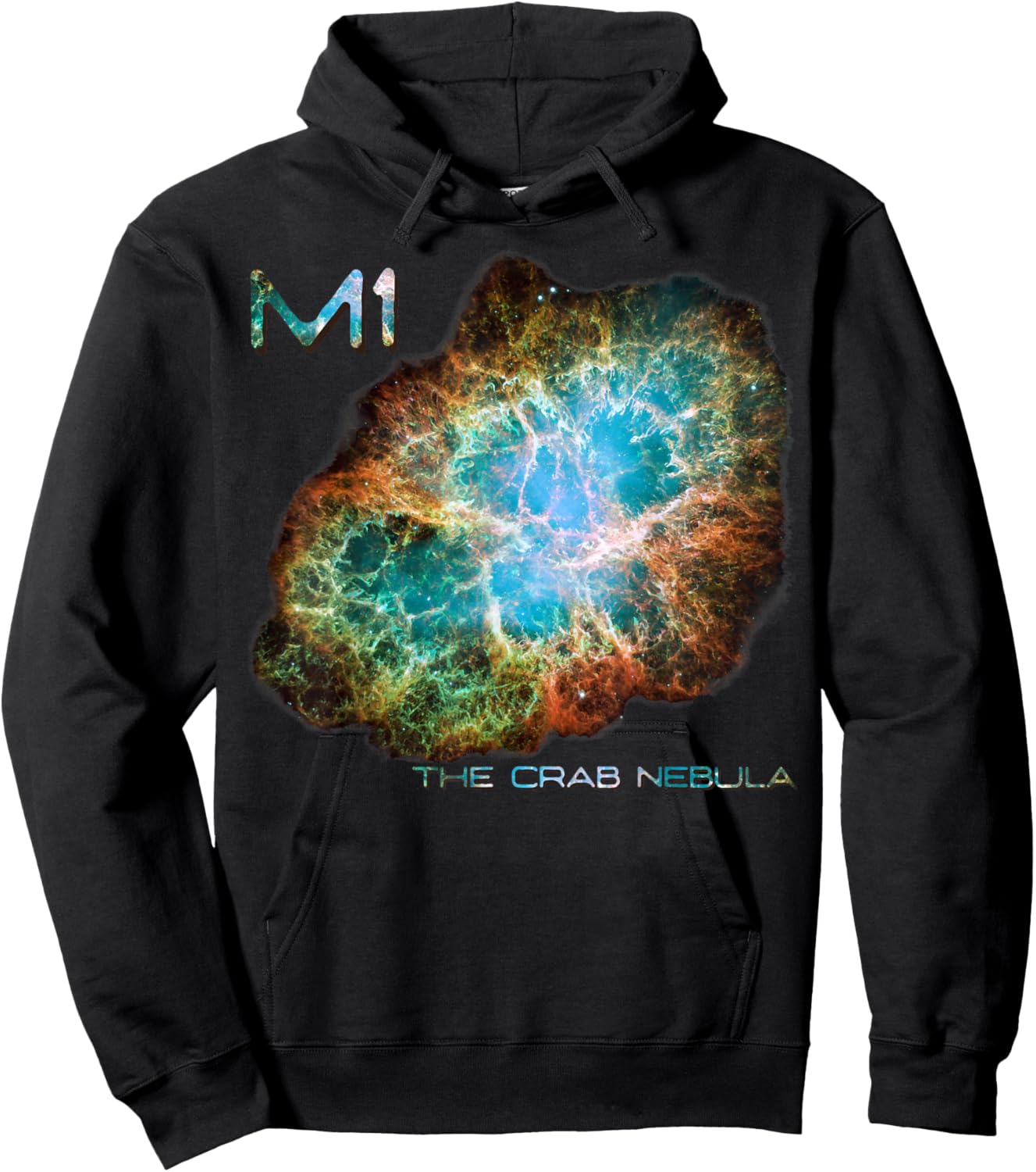 Space Astronomy M1 The Crab Nebula Messier Astronomers Hoodie - Hoodie | Black