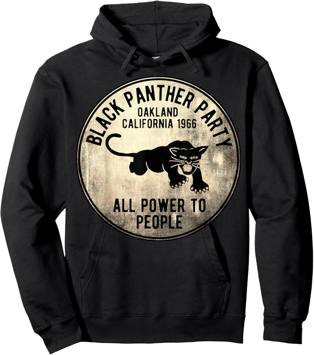 Vintage Oakland California 1966 Black Panther Party Hoodie - Hoodie | Black