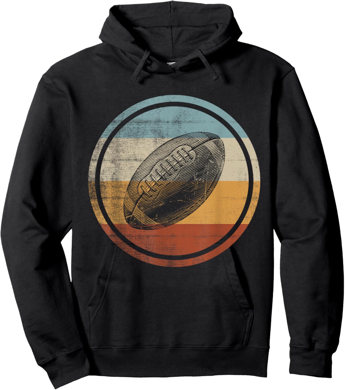 Retro Vintage Design American Football Hoodie - Hoodie | Black