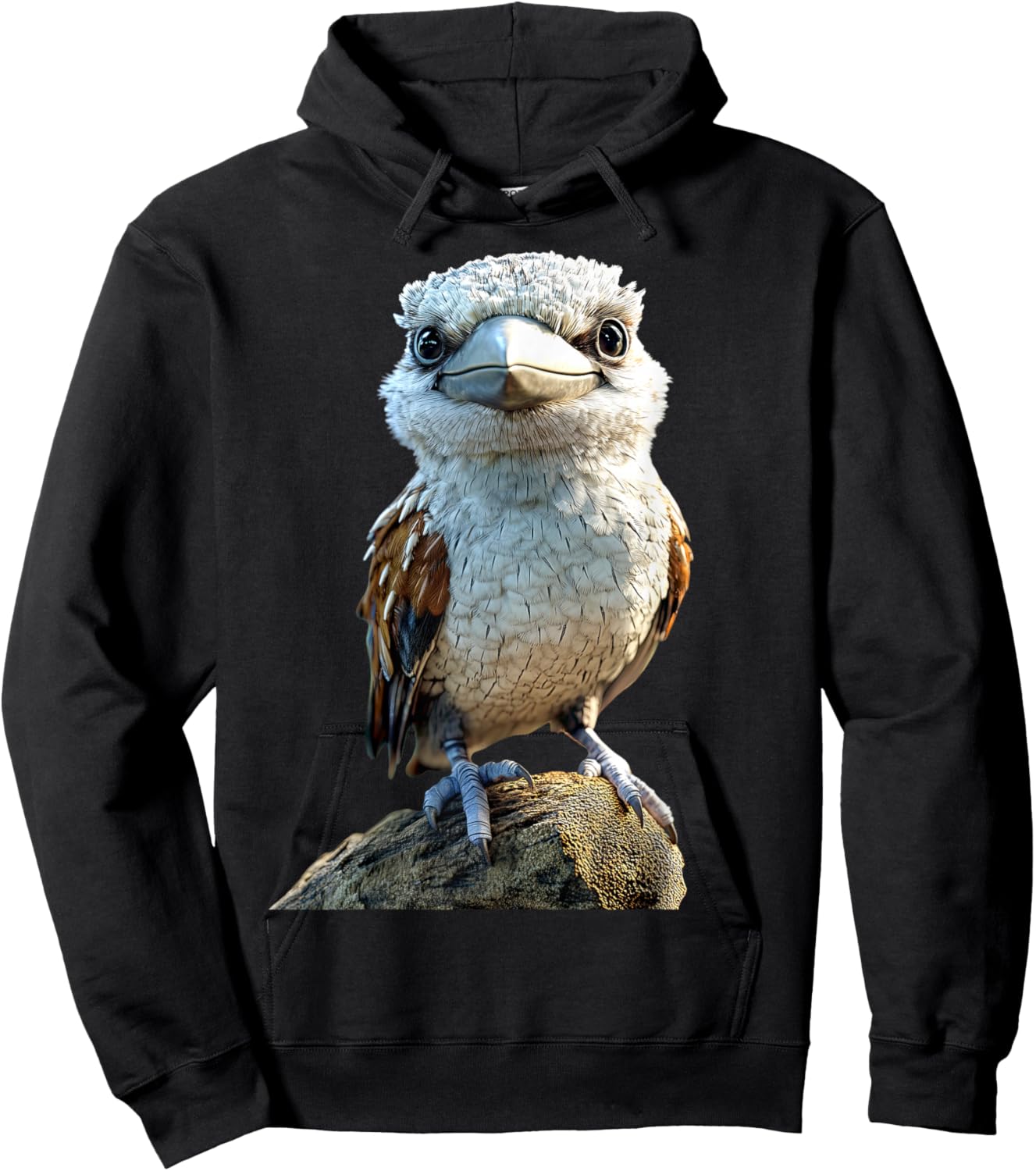 Kookaburra Bird Australien Birds Cute Laughing Kookaburra Hoodie - Hoodie | Black
