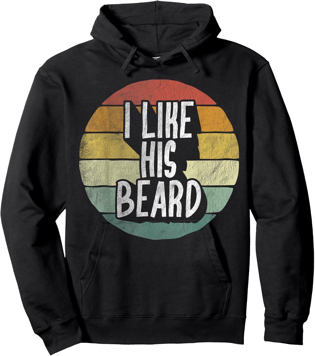 I Like His Beard Matching I Like Her Butt Compliment Couples Hoodie - Hoodie | Black