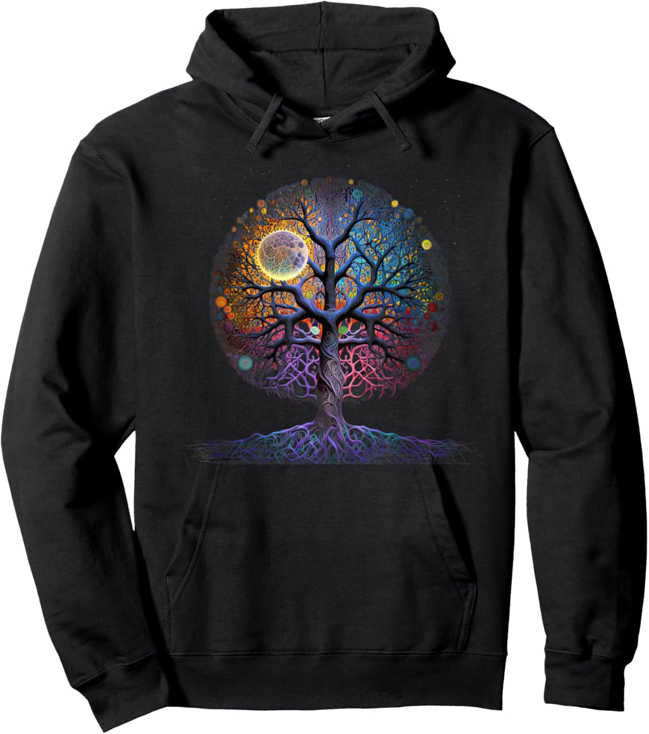 Tree Of Life Yoga Zen Namaste Meditation. Hoodie - Hoodie | Black
