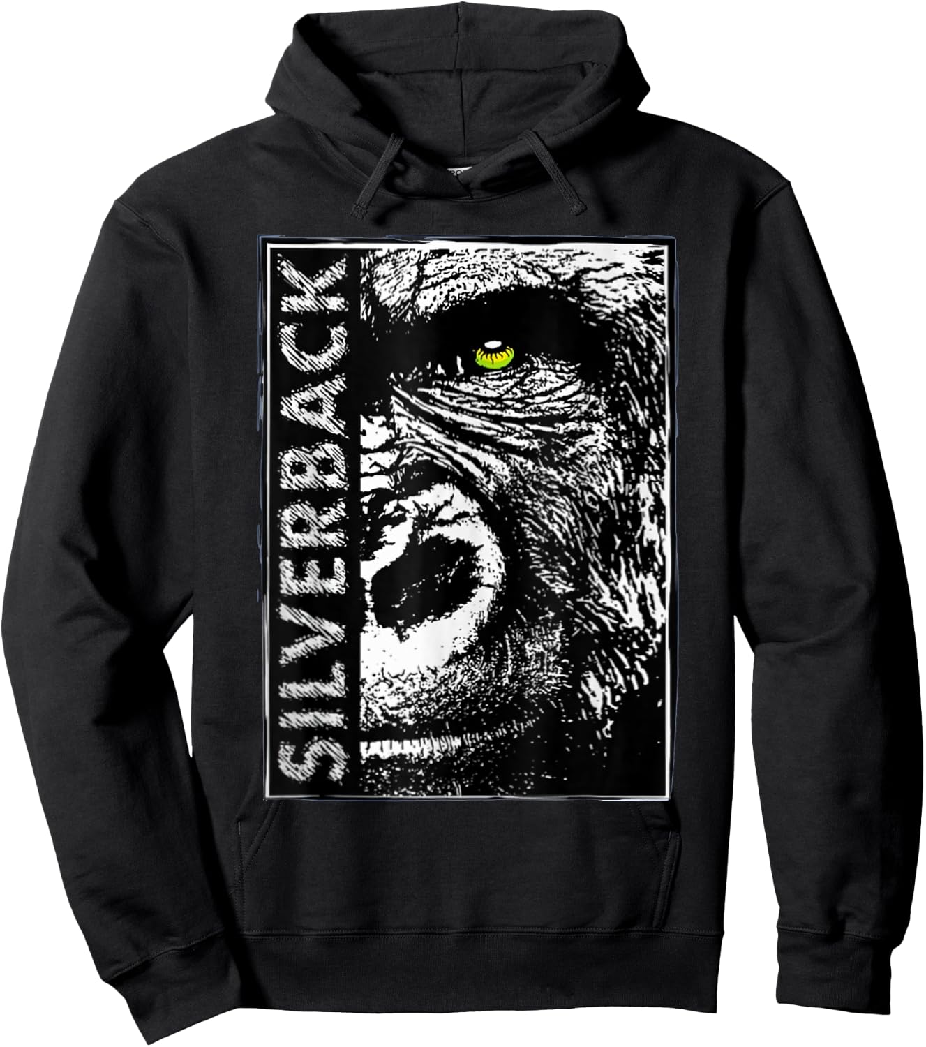 Silverback Gorilla Ape Buff Alpha Gym Gift Hoodie - Hoodie | Black