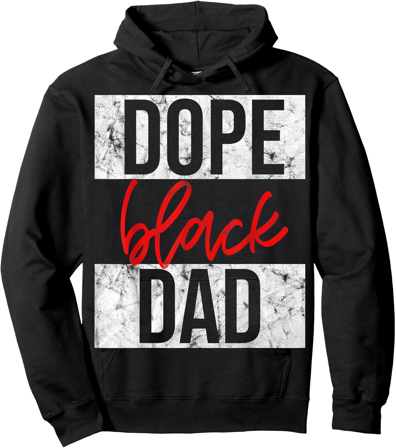 Dope Black Dad Hoodie - Hoodie | Black