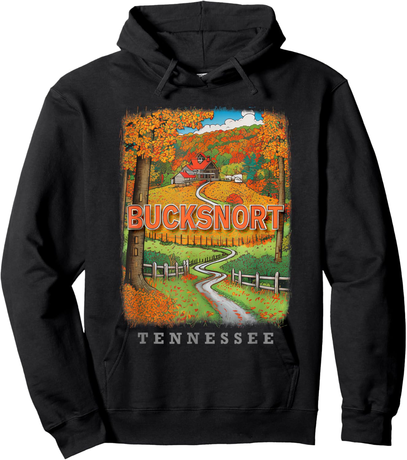 Bucksnort Tennessee TN Country Charm SD867 Hoodie - Hoodie | Black