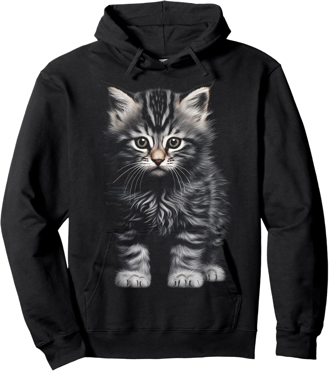 C@tLav Cat Graphic -Adults and Kids , Black, Small Hoodie - Hoodie | Black